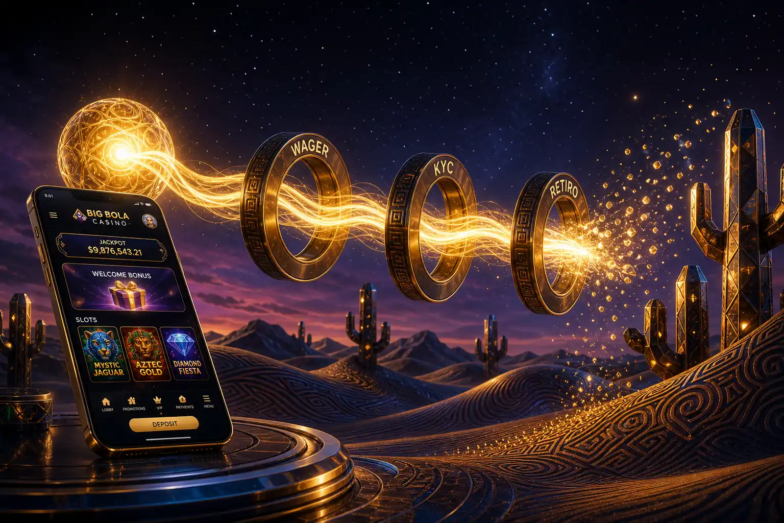 Pantalla principal de Big Bola Casino